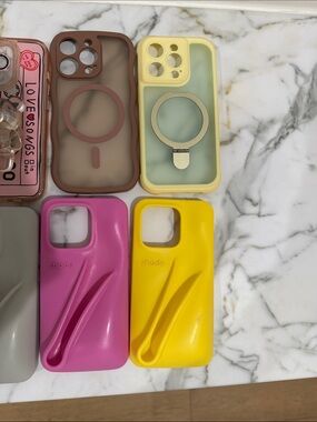 Rhode Pink, Yellow & Grey Silicone Phone Case + Walli phone cases and more